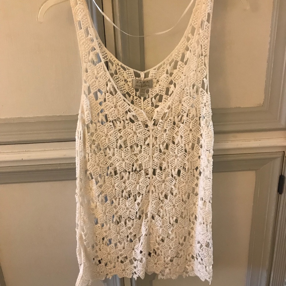 ZARA CROCHET TANK TOP